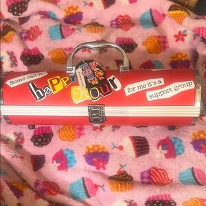 Red Happy Hour Themed Handbag